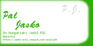 pal jasko business card